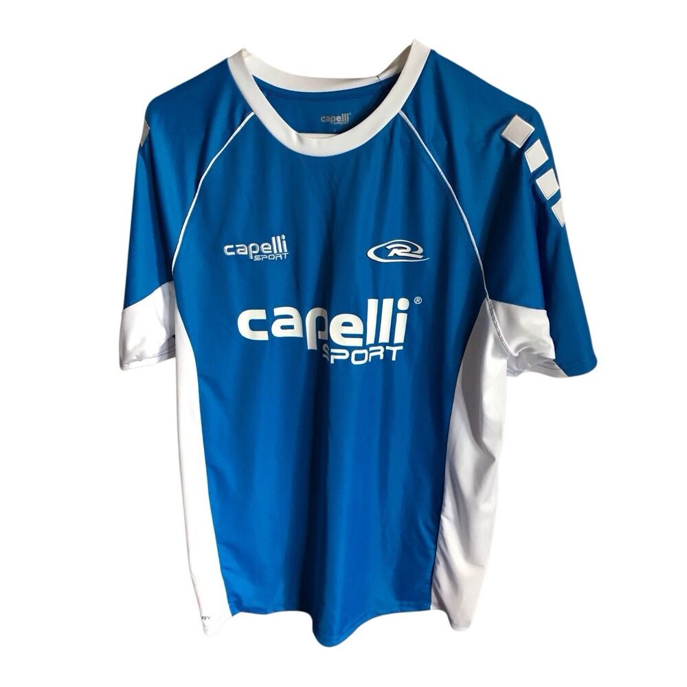 Capelli Sport Rush Griffon soccer football shirt jersey SZ L blue New w/Tags